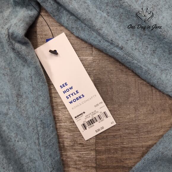 Apt. 9 Petite Super Soft Pull Over Cowl Neck Sweater Size PM - Picture 2 of 5